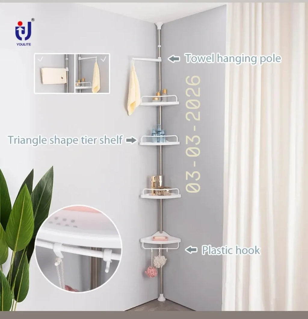 Corner Organizer Shelf (رف الزاوية المنظم للحمام)